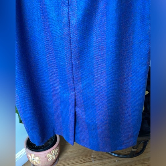 NWT Triona Design Donegal Wool Tweed Pencil Skirt UK 18 Blue Purple - Picture 8 of 13